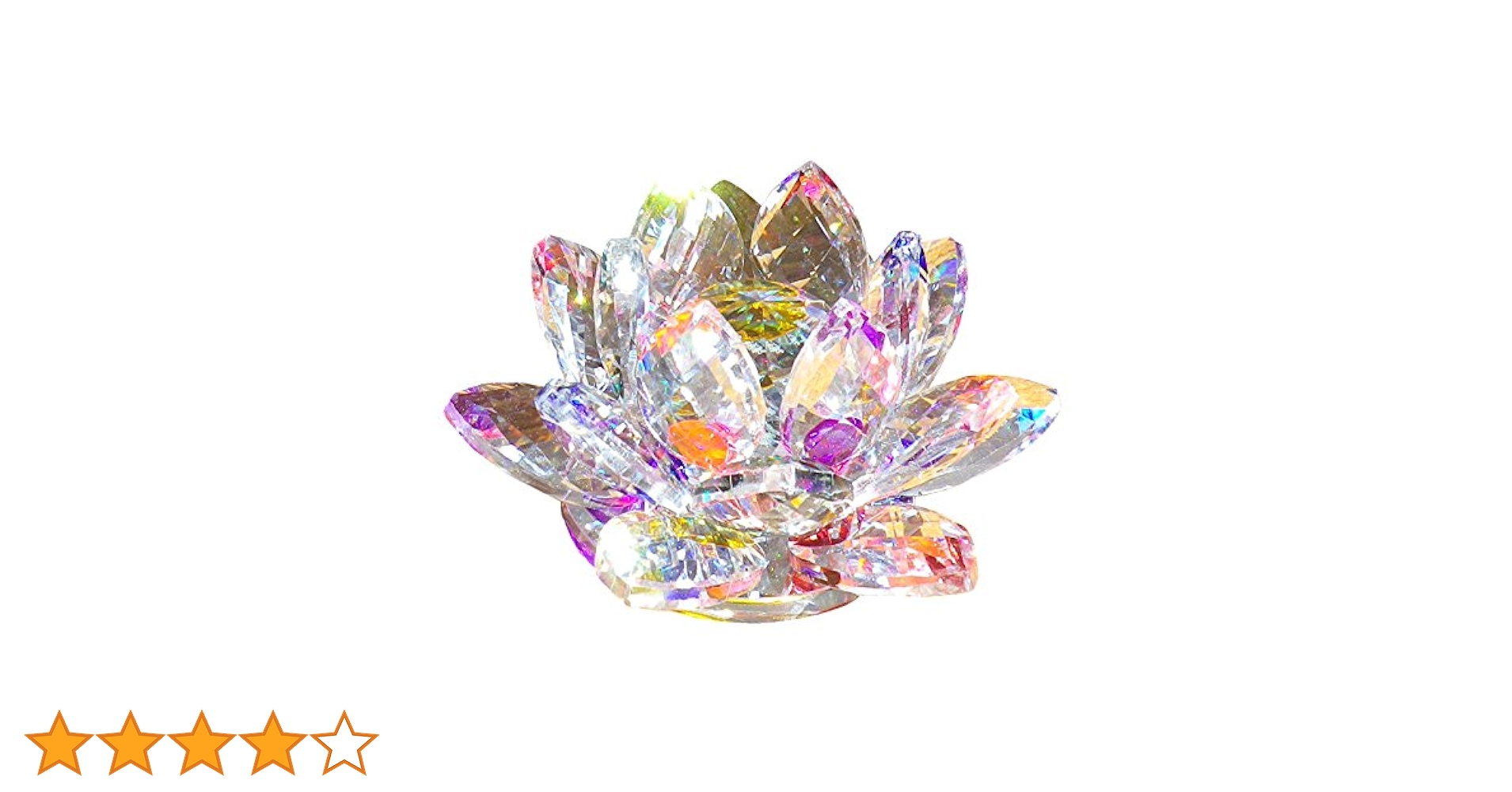 1/25 8番　ひかる　13台 Amazon.co.jp: [KKD] クリスタル ガラス 置物 カラフル 蓮の花